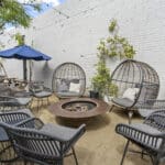 Pure Project North Park Seating Area with Fire Pit