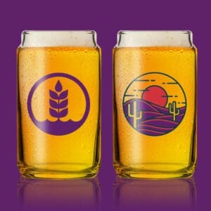 Pure Project San Diego Beer Week Keep the Glass 4-piece Set: Desert glass