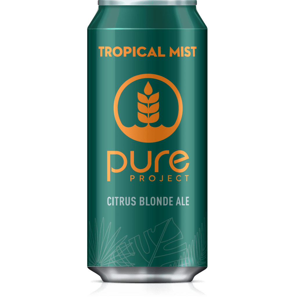 A can of Pure Project's core citrus blonde ale, Tropical Mist