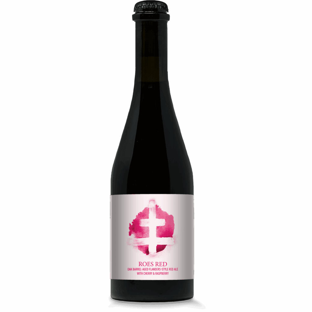 Bottle of Roes Red Pure Project Oak Barrel-Aged Flanders-Style Red Ale with Cherry & Raspberry