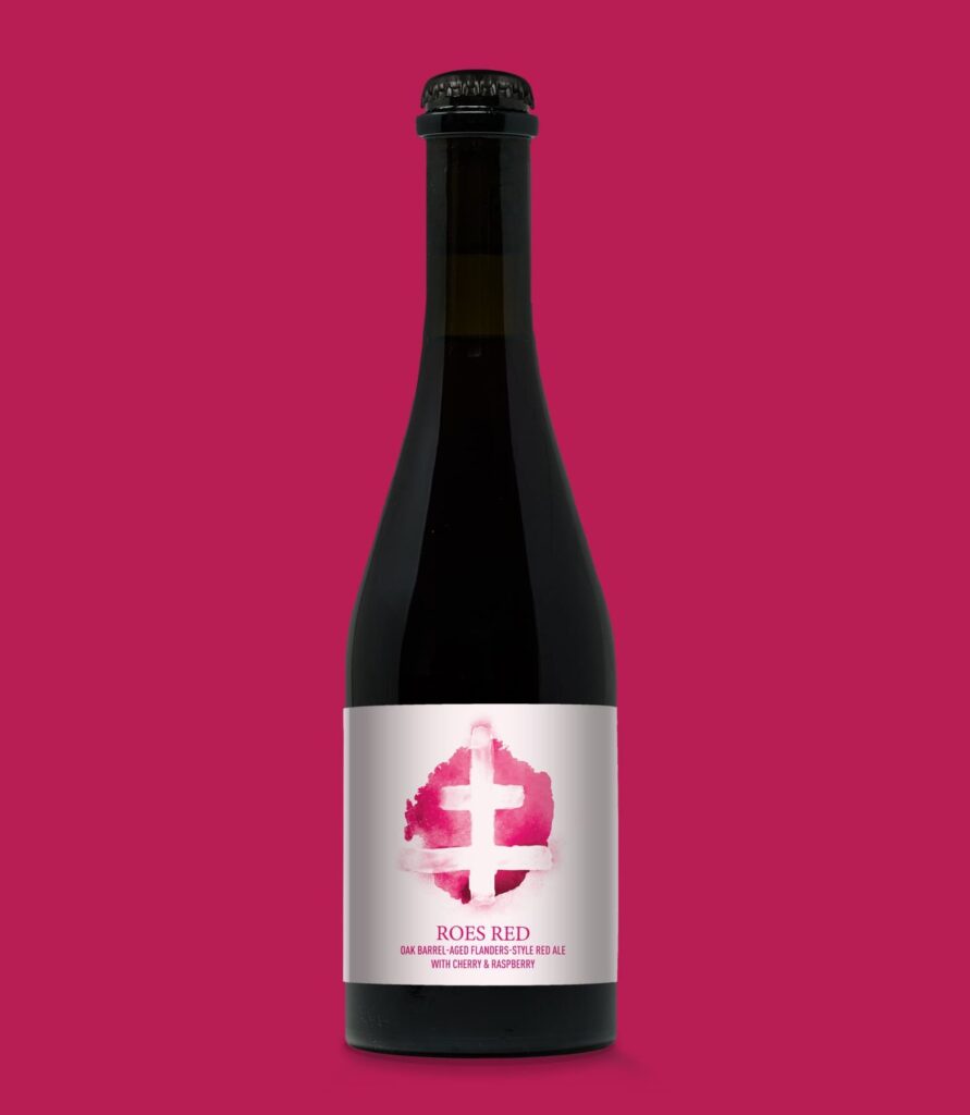 Bottle of Roes Red Pure Project Oak Barrel-Aged Flanders-Style Red Ale with Cherry & Raspberry