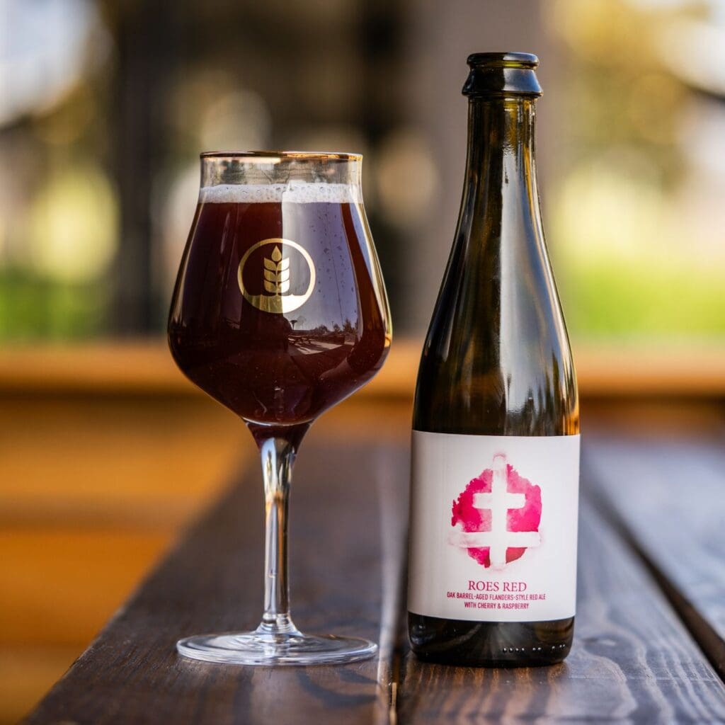 Roes Red with Cherry and Raspberry Pure Project Flanders-style Red Ale