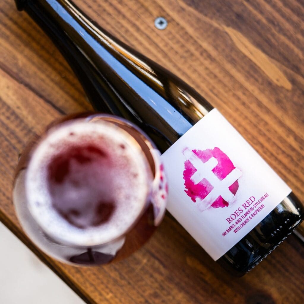 Roes Red with Cherry and Raspberry Pure Project Flanders-style Red Ale