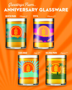 Four taproom glass set