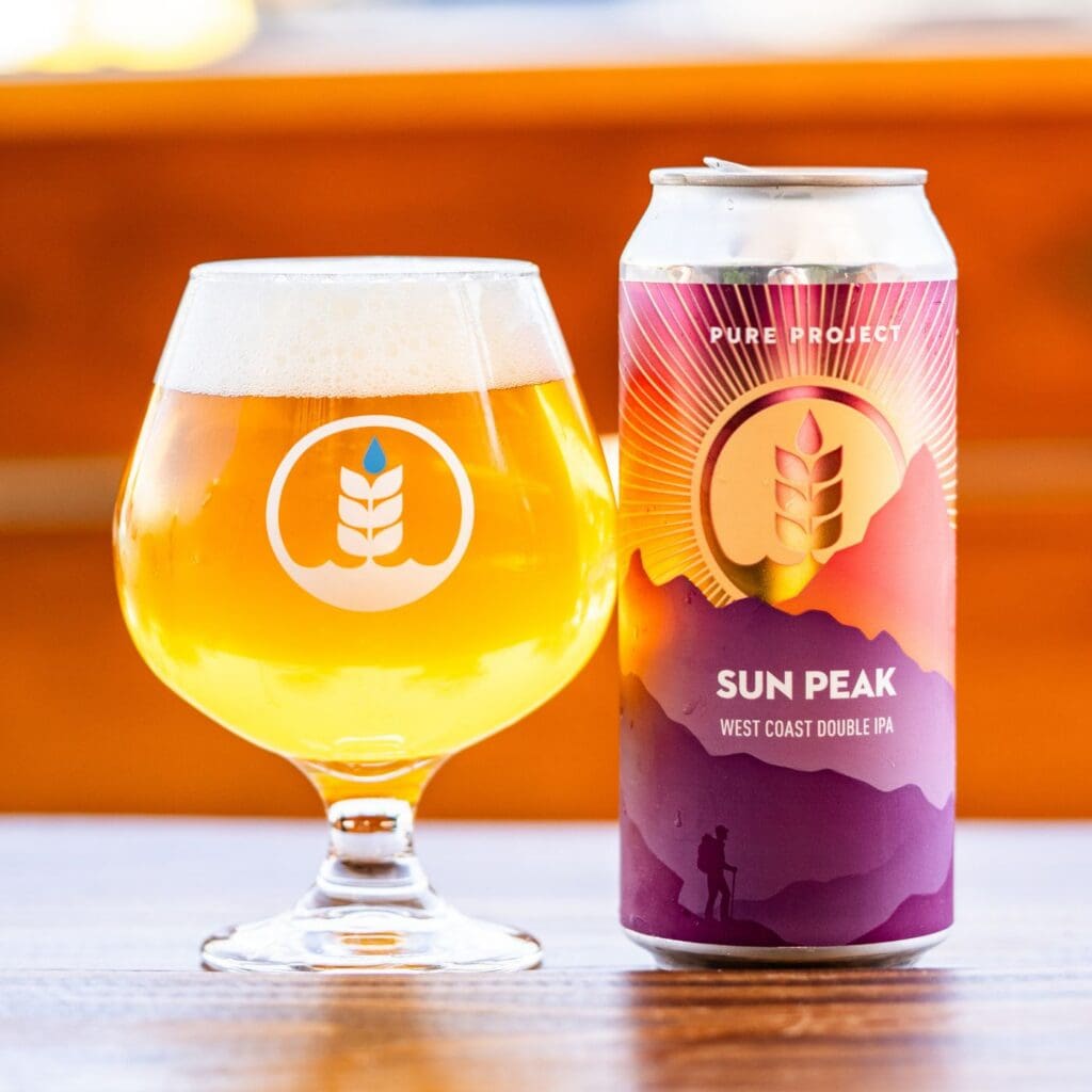 Pint and can of Sun Peak