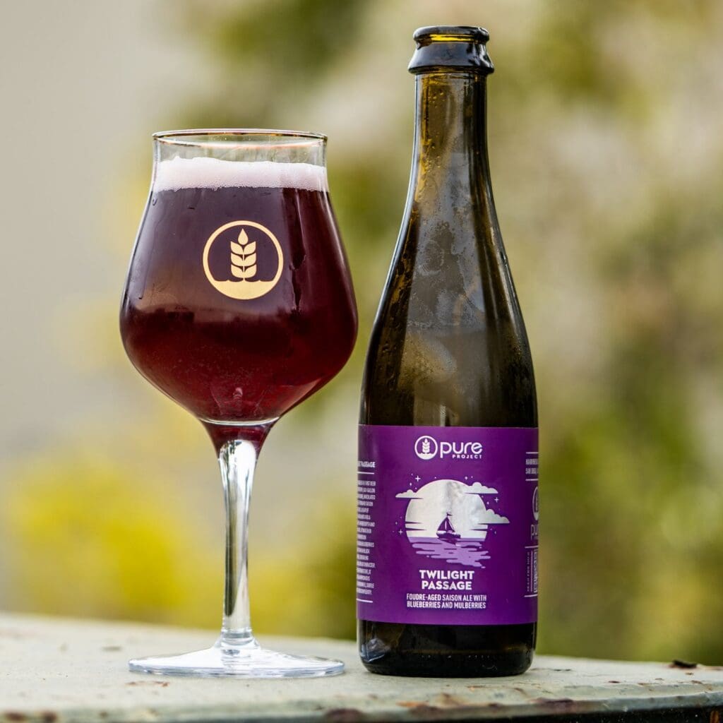 Bottle and pour of Twilight Passage