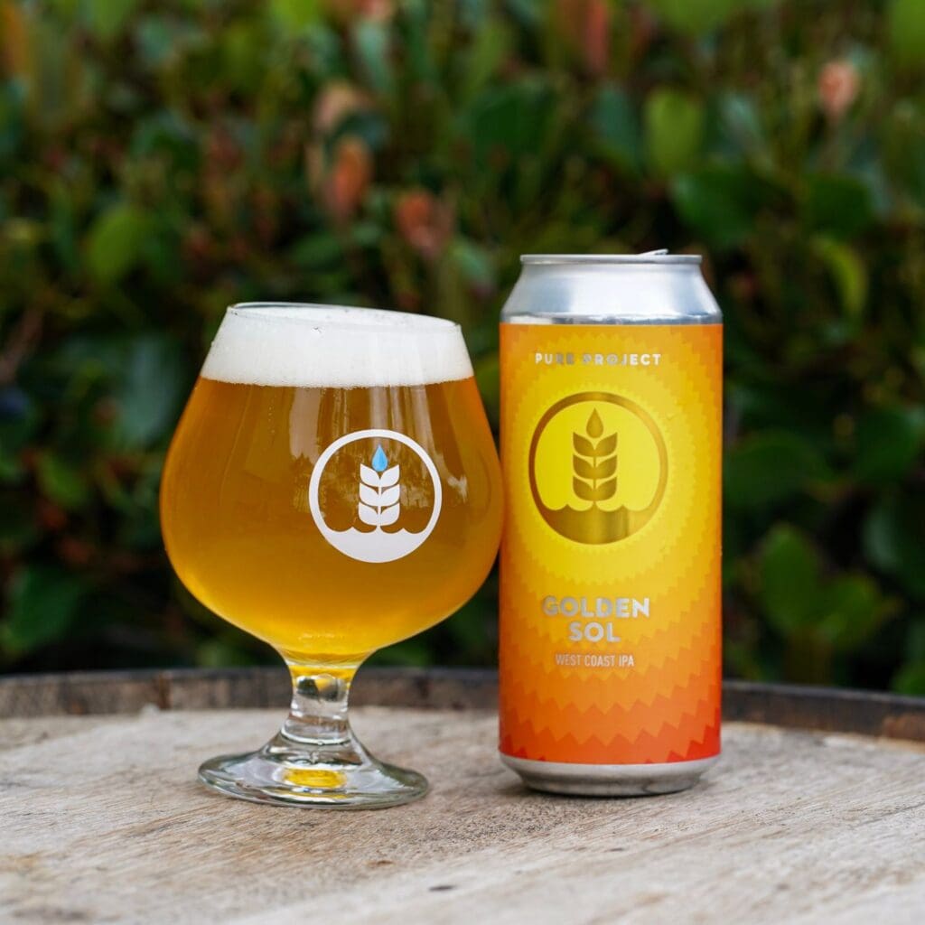 Can and pour of Golden Sol