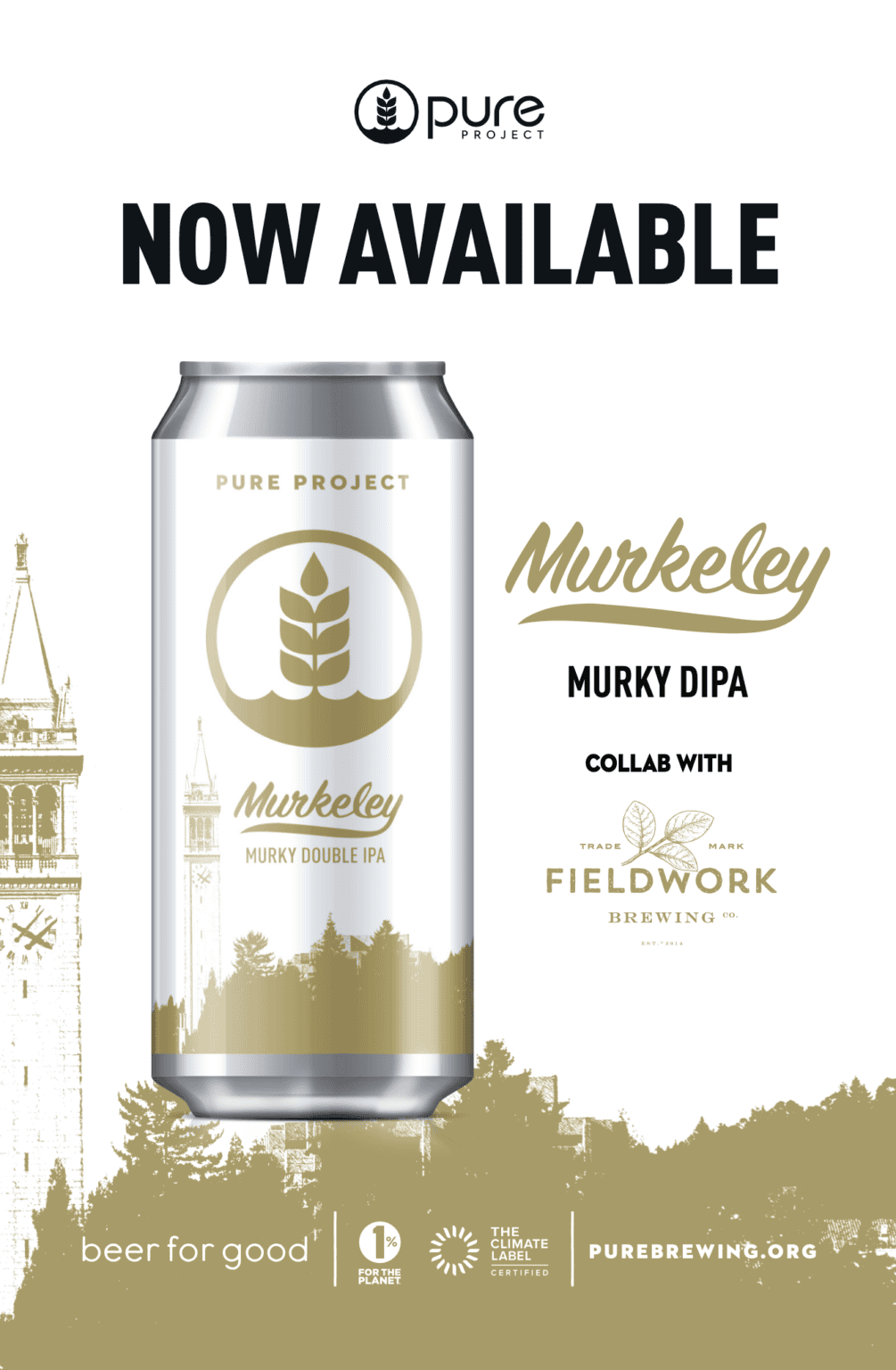 Murkeley Pure Project Collab with Fieldwork Brewing Co.