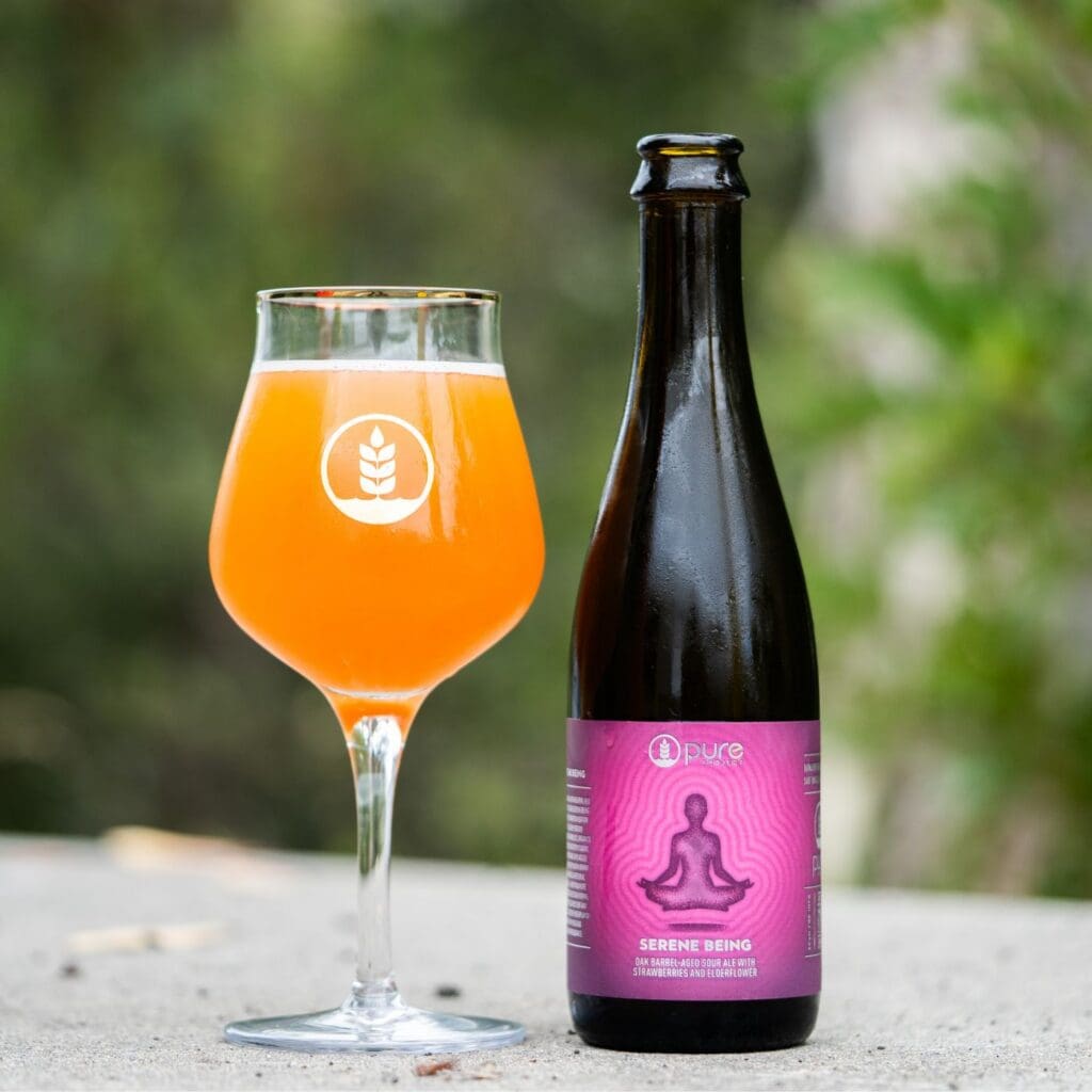 Serene Being bottle and pour