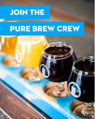 🍻🔊 JOIN OUR TAPROOM BEER CLUB! The Pure Brew Crew is our new monthly taproom beer club — exclusively available through the Pure Project app! ⁠
⁠
Join the Pure Brew Crew and enjoy a number of perks including:⁠
🍺 A $1 pint every week⁠
🍺 20% off their tab every Monday⁠
🍺 Birthday reward⁠
🍺 Exclusive Pure Brew Crew offers⁠
⁠
Receive all this for only $20/month. Tap the link in our bio to download the app and sign up now!⁠